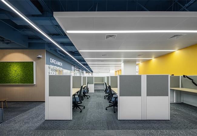 合肥科技研发公司办公室装修，营造灵活开放的共享办公环境